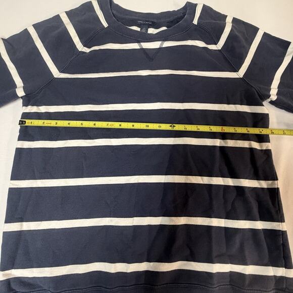 Tommy Hilfiger Women's Navy Blue Striped Sweater Size Large - Picture 9 of 10